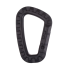 Professioneller Kletterkarabiner, 90 kg, D-Typ-Karabiner, 8,5 x 5,6 x 0,7 cm, Kletterzubehör schwarz