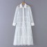 Prześwitująca tiulowa sukienka biały