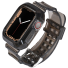 Przezroczysty silikonowy pasek do zegarka Apple Watch 38 / 40 / 41 mm czarny