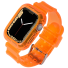 Przezroczysty silikonowy pasek do zegarka Apple Watch 38 / 40 / 41 mm pomarańczowy