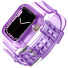 Przezroczysty silikonowy pasek do zegarka Apple Watch 42 / 44 / 45 mm fioletowy
