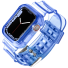 Przezroczysty silikonowy pasek do zegarka Apple Watch 42 / 44 / 45 mm niebieski