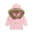 Pulover pentru copii cu haina de blană roz