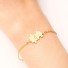 Puzzle-Kettenarmband für Damen golden