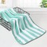 Ręcznik chłonny Ręcznik w paski Miękki ręcznik wysokiej jakości 35 x 75 cm zielony