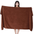 Ręcznik szybkoschnący Ręcznik z miękkiej bawełny Ręcznik szybkoschnący Ręcznik z miękkiej bawełny 140 x 70 cm brązowy
