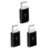 Redukce pro Apple iPhone Lightning na Micro USB 3 ks černá