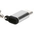 Redukce pro USB-C na Micro USB K125 stříbrná