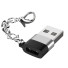 Redukce USB 2.0 na USB-C stříbrná