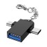 Redukce USB-C / Micro USB na USB 3.0 černá