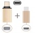 Redukce USB-C na Micro USB / USB 3.0 2 ks zlatá