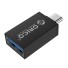 Redukcia Mikro USB na USB 3.0 čierna