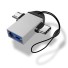 Redukcia USB-C / Micro USB na USB 3.0 strieborná