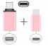 Reduktion USB-C auf Micro USB / USB 3.0 2 Stk rosa