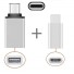 Reduktion USB-C auf Micro USB / USB 3.0 2 Stk silbern