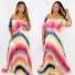 Regenbogen-Sommer-Maxikleid 1