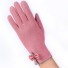 Rękawiczki damskie luksusowe z kokardą J2916 jasnoróżowy