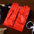 Rękawiczki damskie satynowe czerwony