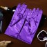 Rękawiczki damskie satynowe fioletowy