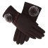 Rękawiczki damskie z pomponem J822 brązowy