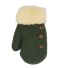 Rękawiczki dziecięce bawełniane z guzikami J872 zielony