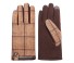 Rękawiczki męskie ze wzorem J2669 khaki