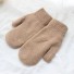 Rękawiczki zimowe damskie J3020 brązowy