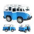 Retro busz játékautó kék