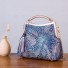 Retro-Handtasche für Damen blau