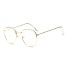 Retro ovális szemüvegek arany