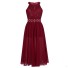 Rochie de fată N324 burgundia