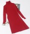 Rochie de toamnă tricotată roșu