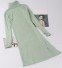 Rochie de toamnă tricotată verde deschis