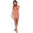 Rochie din dantelă fără mâneci A2502 coral