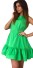 Rochie elegantă de vară fără mâneci J2972 verde