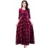 Rochie elegantă lungă burgundy