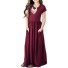 Rochie lungă de fată N84 burgundy