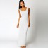 Rochie maxi elastica alb