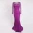 Rochie sclipitoare de seară violet