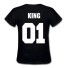 Rodinná trička KING, QUEEN AND PRINCE King - černé