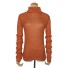 Rollkragenpullover für Damen orange