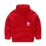 Rollkragenpullover für Kinder L647 rot