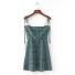 Romantické mini šaty zelená
