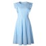 Romantické šaty letné svetlo modrá
