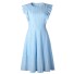 Romantisches Sommerkleid hellblau