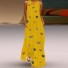 Romantyczna letnia sukienka maxi żółty