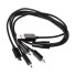 Rozbočovací kabel USB na 4x Micro USB 50 cm černá