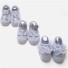 Roztomilé dojčenské ponožky - 3 páry sivá