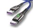 Rýchlonabíjací dátový USB kábel modrá