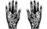 Șabloane de tatuaje cu henna de mână J3450 9
